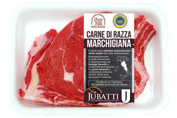 Bistecca di costata di razza Marchigiana IGP