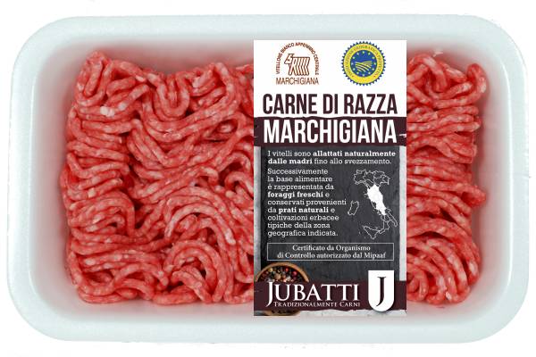 Trita ragu' bovino adulto di razza Marchigiana IGP