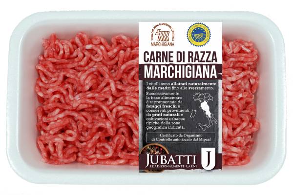 Macinato scelto di bovino adulto di razza Marchigiana IGP
