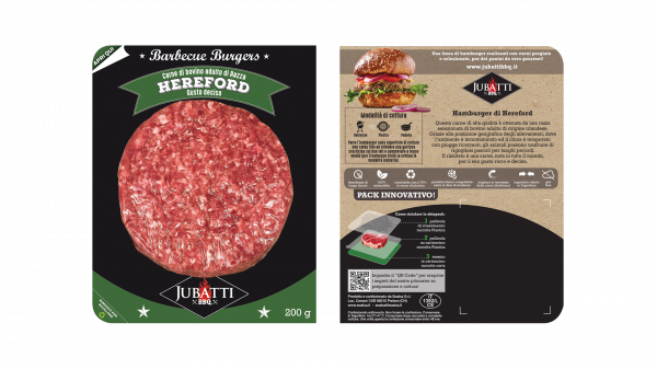 Hamburger bovino adulto Hereford  skin
