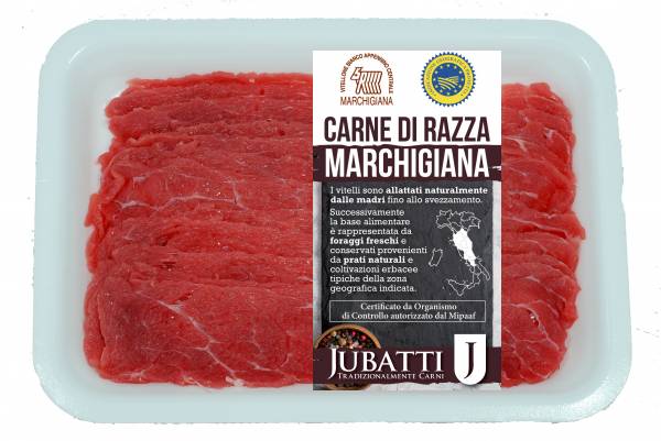 Fettina di spalla bovino adulto di razza Marchigiana IGP 
