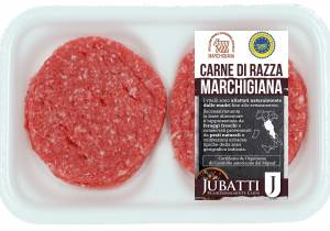 Hamburger bovino adulto di razza Marchigiana IGP