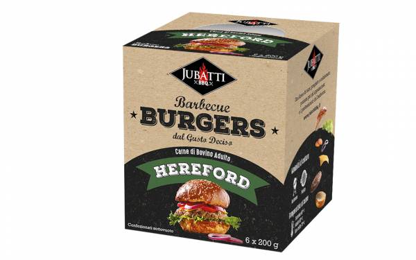 Box hamburger 6*200 gr bovino adulto Hereford 