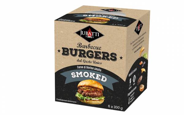 Box hamburger 6*200 gr bovino adulto Smoked 
